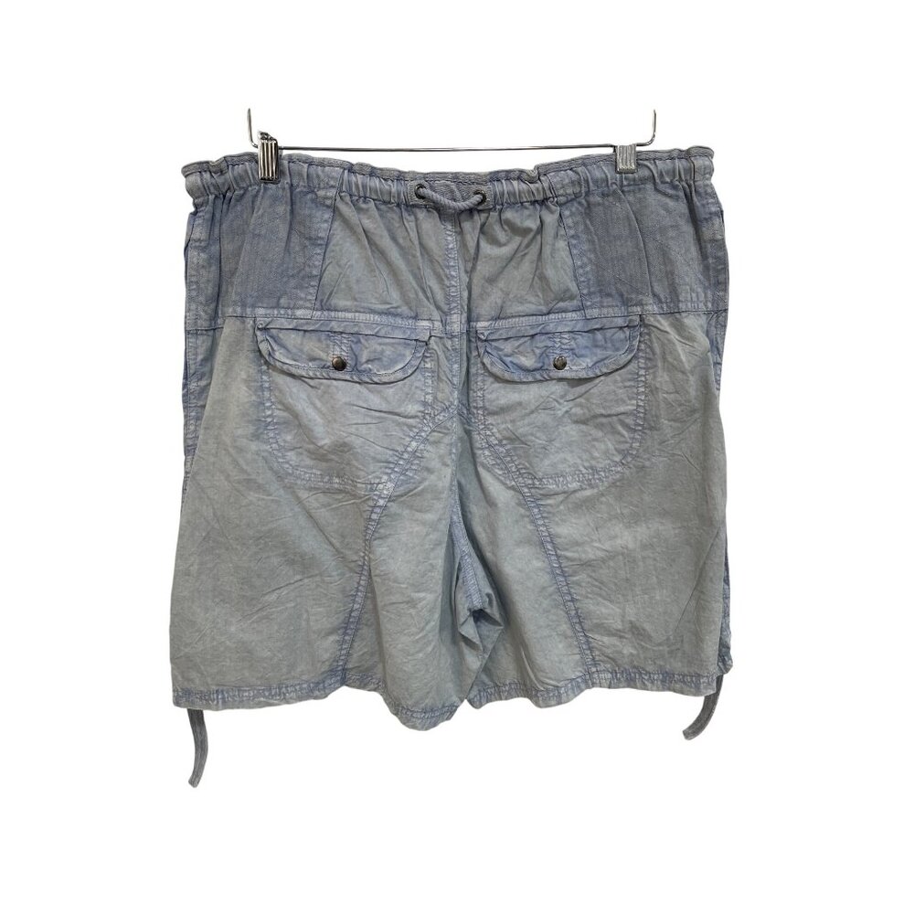 Free People Moon Bay Parachute Shorts Size Large Cashmere Blue Casual Streetwear - Picture 4 of 9